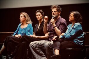 Cineteatro São Luiz Fortaleza / Melina Dalboni, Maria Fernanda Candido, Luiz Fernando Carvalho e Camila Vieira / Debate após sessão (Foto: Guilherme Silva)