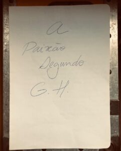 Carta de Maria Fernanda Candido à Equipe