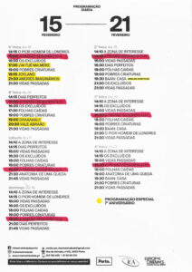 Programação Cinema Trindade
