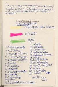 Nomeação dos episódios do romance